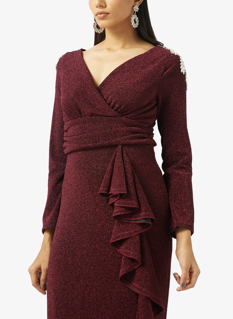 Khizana  Ruffled Detail Dress for Women | Best Price UAE